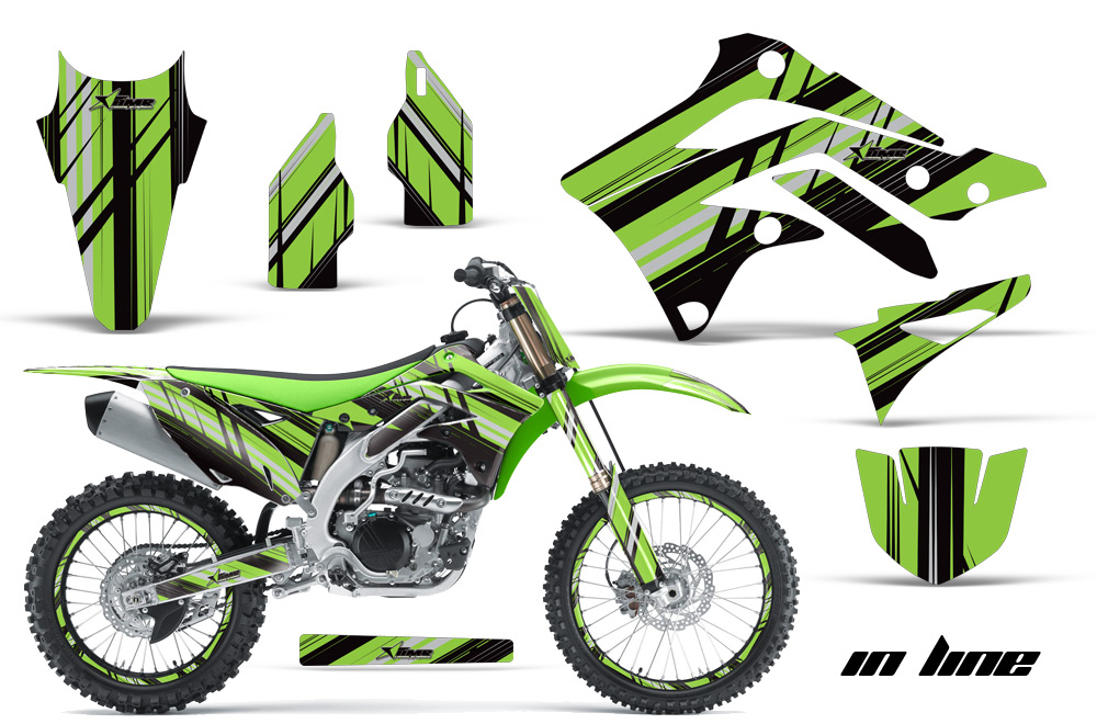 Kawasaki KX450F 2012 Graphics Kit IN BG NPs